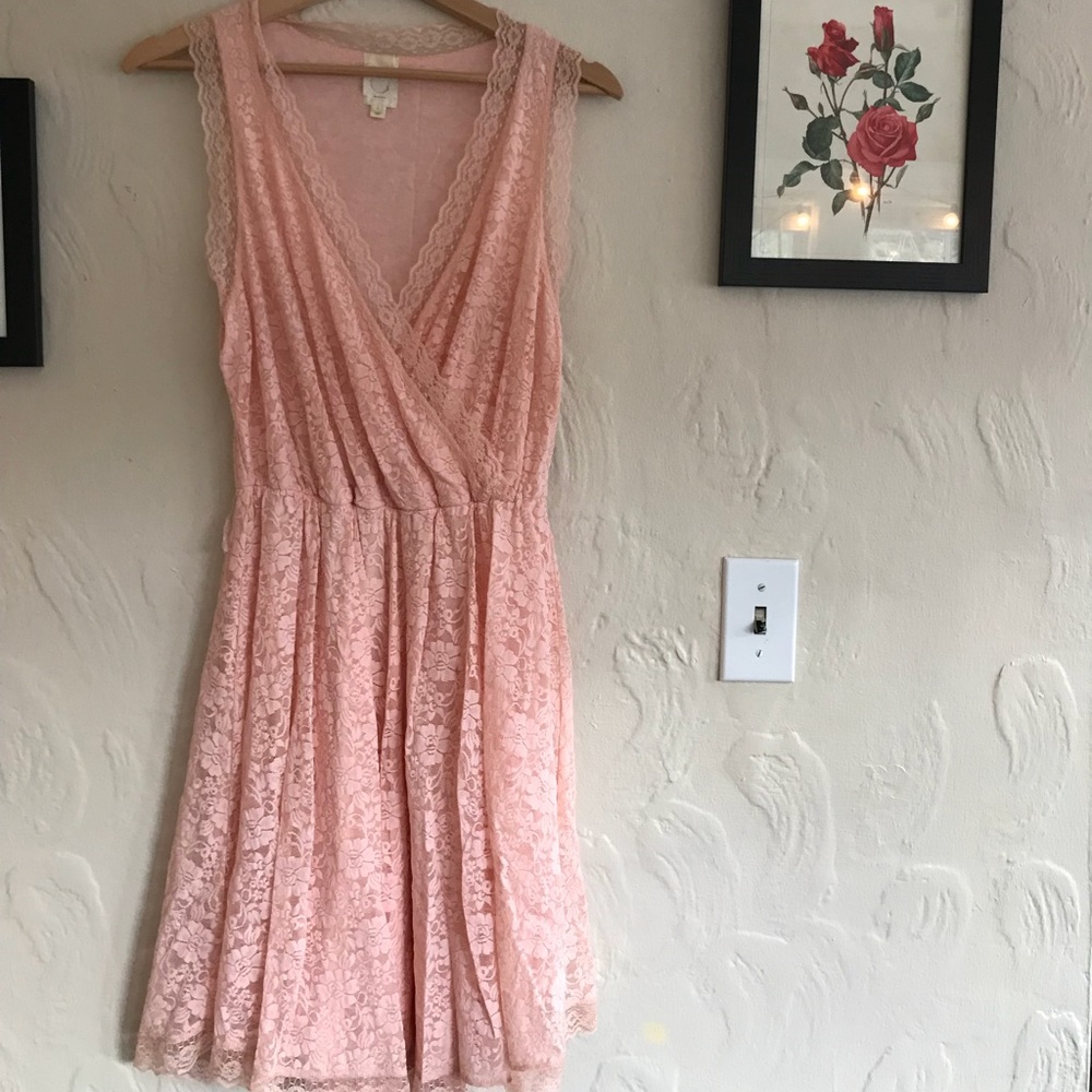 Light pink lacy dress